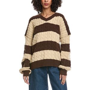 Madison Miles Womens  Knit Sweater, Tan